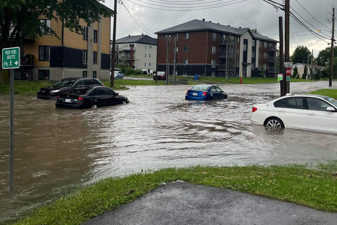 De fortes pluies causent des inondations dans le grand Joliette